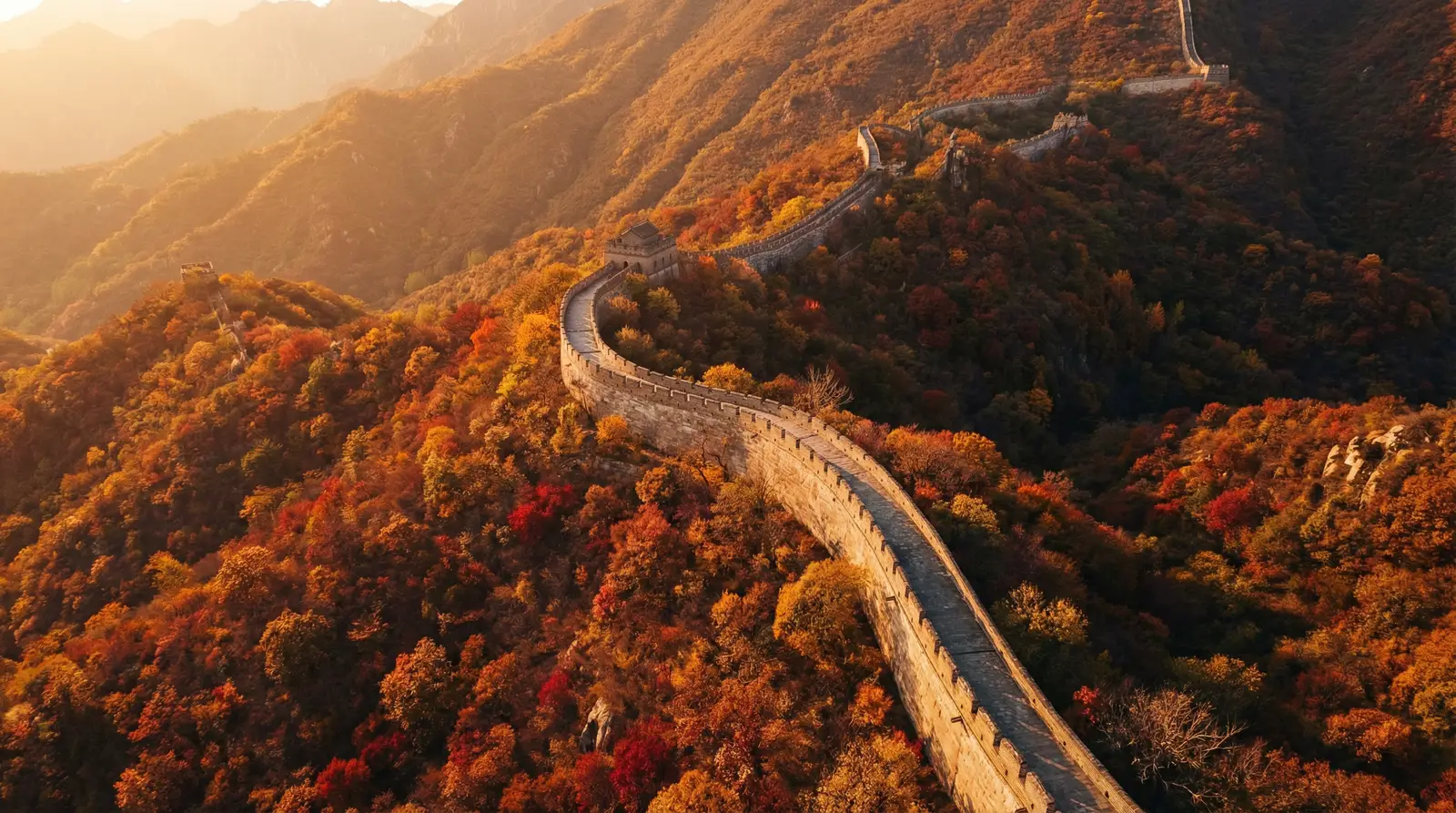 国产影视 秋日长城航拍全景